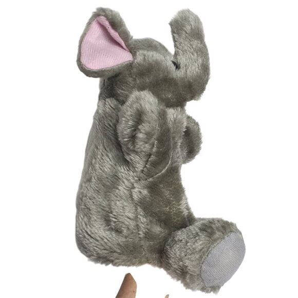Gray Elephant Hand Puppet Dramatic Role Play Puppetry 11" Plush Toy - Picture 11 of 11